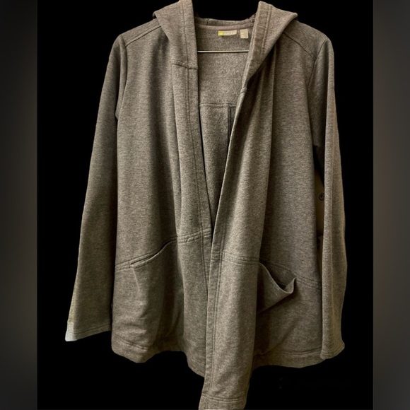 NWOT Zella Ria Open Front Hooded Sweater- Size Medium - Picture 3 of 7